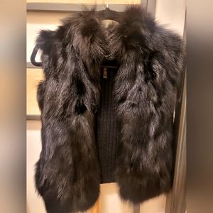 BCBG Fur Vest